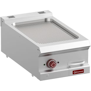 Diamond | Elektrische bakplaat met geribde plaat, module 1/2  -Top- | E7/PR4T-N