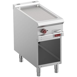 Diamond | Elektrische geribde bakplaat module 1/2, op open kast | E9/PRA4-N