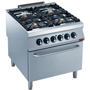 Diamond | Gasfornuis 4 branders, elektrische oven GN 2/1- | G22/4BFE8-230/3--N