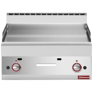 Diamond | Bakplaat op gas met vlakke plaat -Top- | G65/PL7T-N