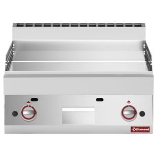 Diamond | Braadplaat op gas vlakke plaat -Top- hard verchroomde "50 µm" | G65/PLCD7T-N
