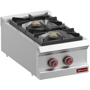 Diamond | Gasfornuis 2 branders - Top- | G7/2B4T-N