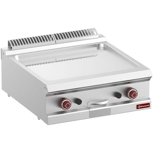 Diamond | Braadplaat op gas met vlakke plaat, hard verchroomde, module 1/1  -Top- | G7/PLCD7T-N