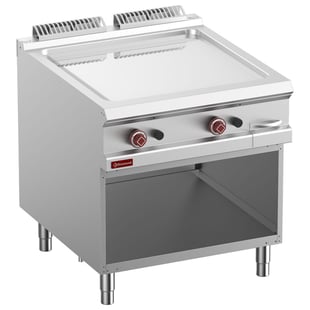 Diamond | Vlakke bakplaat op gas, verchroomde module 1/1, op open kast. | G9/PLCA8-N