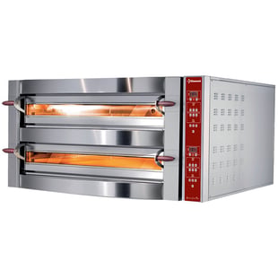 Diamond | Elektrische oven, 2 kamers, 2x 6 pizza's Ø 350 mm | GDX12/35-DP
