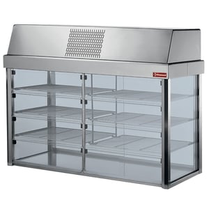 Diamond | Gekoelde vitrine met bodem, top model (x element 4 GN 1/1) | IN/VTAF15-R2