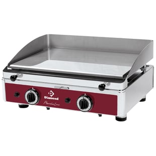 Diamond | Gladde bakplaat, gechromeerd, gas | PLANCHA/2CR-N