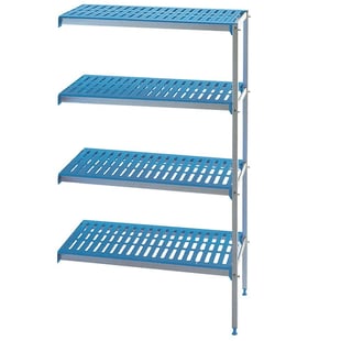 Diamond | Hoekrek in geanodiseerd aluminium 4 niveau's "Modular Rack" | RAA/184-4/EF