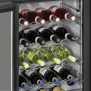 Diamond | Chroom wijnflessen-steunset voor RLB-… | RG/RLB