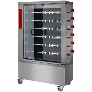 Diamond | Vitrokeramisch kippenspit, 6 spitten (36 kippen) | RVE/6C-CM