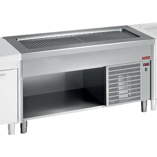 Diamond | Element met ondiepe kuip op open kast 3x GN1/1 | S80/RPT12-R2