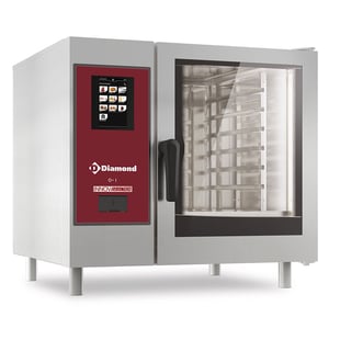 Diamond | Gasoven "TOUCH" met boiler, stoom en convectie 6xGN1/1+ Cleaning | SBGT/06S