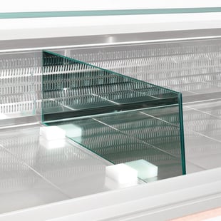 Diamond | Scheiding expositie in glas (L.860mm) | SPCR-86