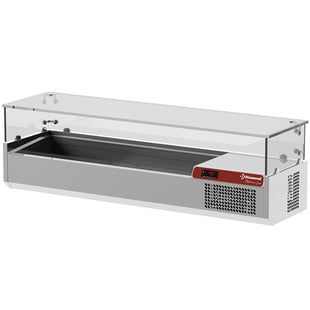 Diamond | Saladette met glas 1400 mm. | SY140/PL1