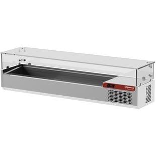 Diamond | Saladette met glas 1600 mm. | SY160/PL2