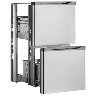 Diamond | Kit ladenblok, roestvrij staal, (1/2 + 1/2) x TAV | T1/2-X