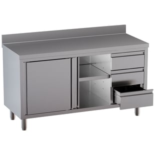 Diamond | Tafelkast met 2 schuifdeuren, 3 lades, met achteropstand | TA167CDD-SA3