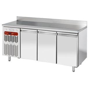 Diamond | Geventileerde koeltafel "muraal", 3 deuren GN 1/1, 405 Lit. groep aan GX | TG3N/HAGX-R2