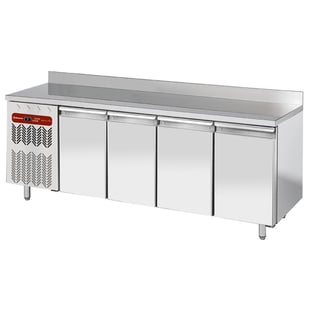Diamond | Geventileerde koeltafel "muraal", 4 deuren GN 1/1, 550 Lit. groep aan GX | TG4N/HAGX-R2