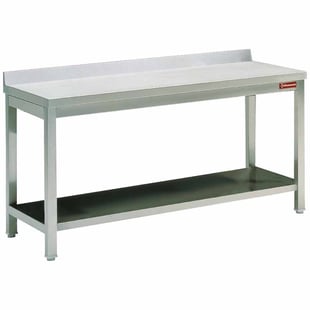 Diamond | Werktafel met onderblad + achterrand  | TL671D