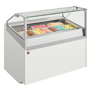 Diamond | Ijstoog met 10 roestvrijstalen bakken (360x165) | TORO12-V10