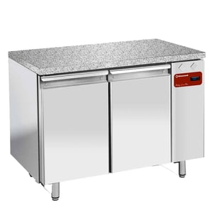 Diamond | Koeltafel, gevent., 2 deuren EN 600x400 - Top in graniet (zonder groep) | TPS2N/HG