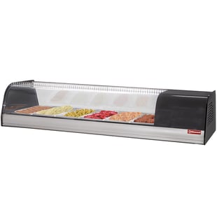 Diamond | Gekoeld uitstalraam voor tapas, 6x GN 1/3 - 40 mm (inclusief) | TR6-TP/R6