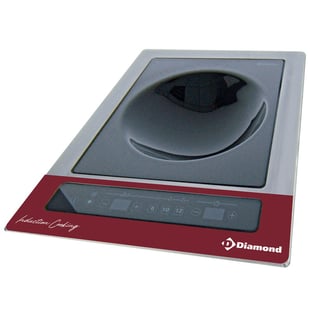 Diamond | Inductieplaat "wok-inbouwbaar" 6 kW-TRI, tactiele toetsen | WOKI-60IP/TR-LIQ