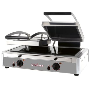 Diverso by Diamond | Grill panini DUBBEL model vitrokeramisch | WR-LGVE-62