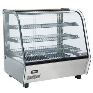 Diverso by Diamond | Verwarmde tafelvitrine, 3 niveaus, gebogen glas | WR-VH12-P2