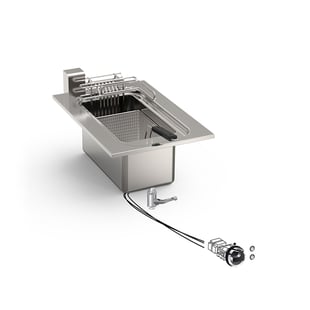 Gastro Inox | Mareno drop-in friteuse 10 liter, 40 cm 7,5kW - GI-160.515