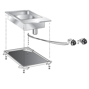 Gastro Inox | Mareno drop-in multifunctionele braadpan - GI-160.549