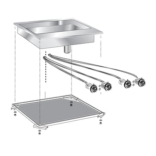 Gastro Inox | Mareno drop-in multifunctionele braadpan - GI-160.551