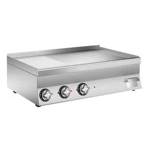 Gastro Inox | Mareno M1-600 elektrische bakplaat met 2/3 gladde/1/3 geribbelde roestvrijstalen plaat, 100cm - GI-161.077