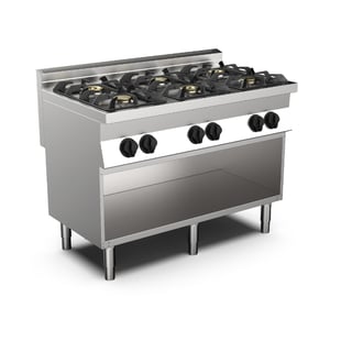 Gastro Inox | Mareno M0-700 line gaskooktoestel, 6 branders, 120cm - GI-170.403