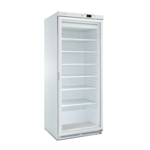 Gastro Inox | Marecos wit stalen GN 2/1 vriezer met glasdeur 600 serie - GI-221.107