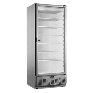 Gastro Inox | Marecos roestvrijstalen GN2/1 + 600x400mm vriezer met glasdeur, 500 serie - GI-224.017
