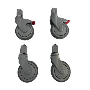 Gastro Inox | Wielenset, 2 met rem & 2 zonder rem - GI-303.999