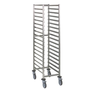 Gastro Inox | Regaalwagen GN 1/1 van roestvrijstaal AISI 304, 17 etages - GI-307.120