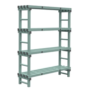 Gastro Inox | REA Design Eurostelling 4 schappen 1400(l)x400(d)x1750(h)mm - GI-308.142