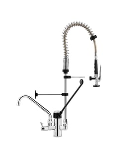 Gastro Inox | Monobloc voorspoeldouche met handsfreehendel & zwenkkraan van 250mm, 700mm - GI-402.110