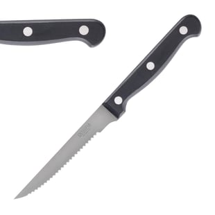 Olympia | steakmessen zwart heft 21,5cm (12 stuks)