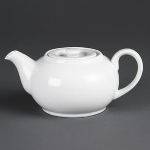 Olympia | Whiteware theepotten 42,6cl (4 stuks)