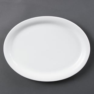 Olympia | Whiteware Ovale Serveerschaal 29,2cm (6 Stuks)
