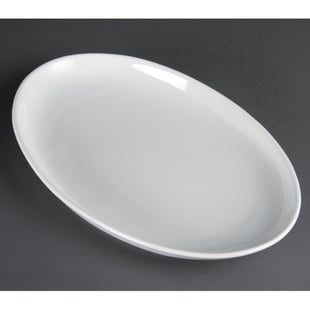 Olympia | Whiteware Diepe Ovale Schaal 36,5x23,5cm (2 Stuks)