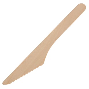 Fiesta Compostable | biologisch afbreekbare houten messen 16,5cm (100 stuks)