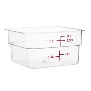 Hygiplas | polycarbonaat voedseldoos vierkant 1,5L