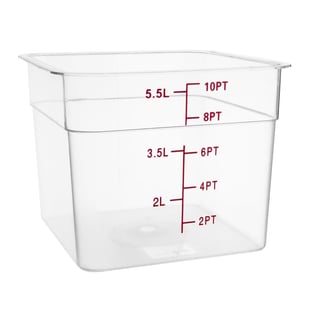 Hygiplas | polycarbonaat voedseldoos vierkant 5,5L