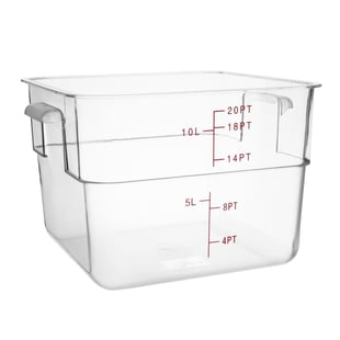 Hygiplas | polycarbonaat voedseldoos vierkant 10L