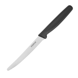 Hygiplas | gekarteld tomatenmes 10cm zwart
